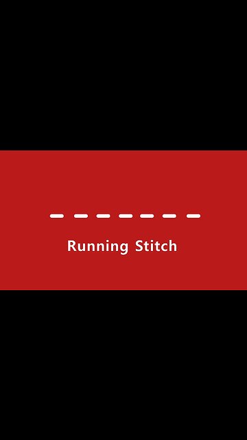 Learn to Stitch by Hand - Running Stitch