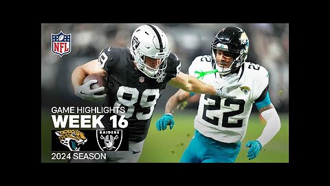 Jacksonville Jaguars vs. Las Vegas Raiders | 2024 Week 16 Game Highlights