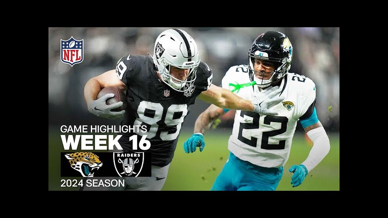 Jacksonville Jaguars vs. Las Vegas Raiders | 2024 Week 16 Game Highlights