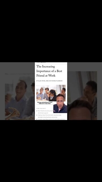 The Increasing Importance of a Best Friend at Work