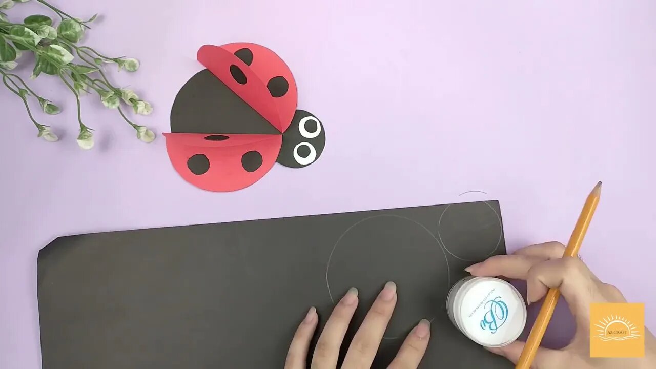 Ladybug From Paper In Just 8 Minutes | DIY Az Craft