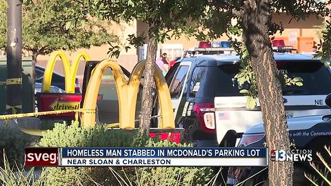 Man stabbed in McDonald's parking lot in East Las Vegas