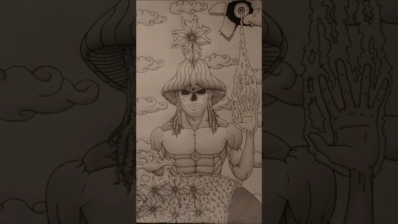 Mushroom Man Explanation Pt 10 #shorts #drawing #pencil #artist #artwork #art #explain #create #idea