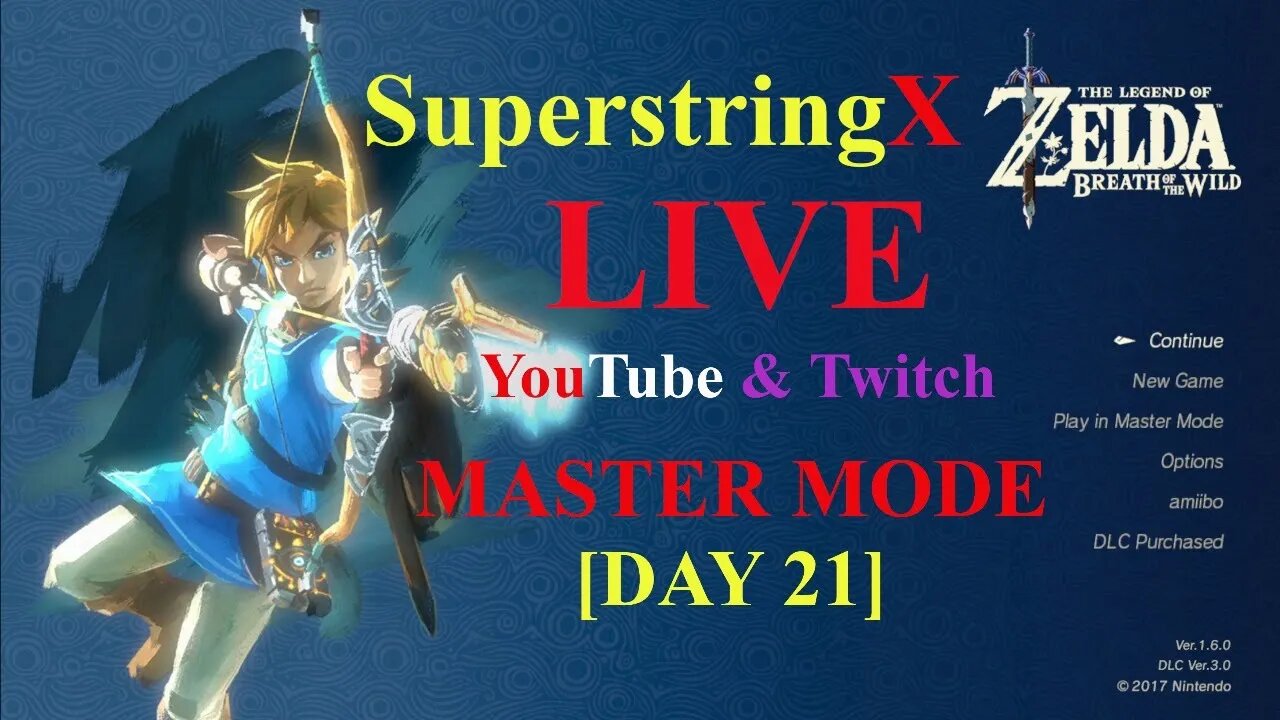 The Legend of Zelda [BOTW] Master Mode Day 21 100% All Shrines