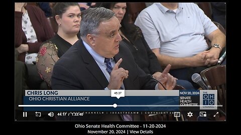 Testimony supporting The Never Alone Act H.B. 236