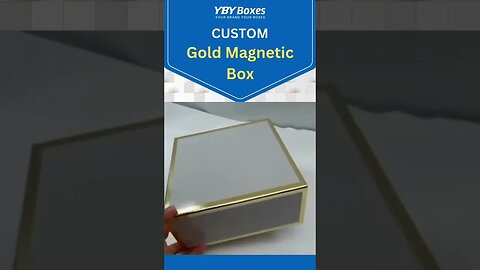 Custom Gold Magnetic Closure Box to keep Your Products Safe and Secure. #shorts #tiktok #trending.