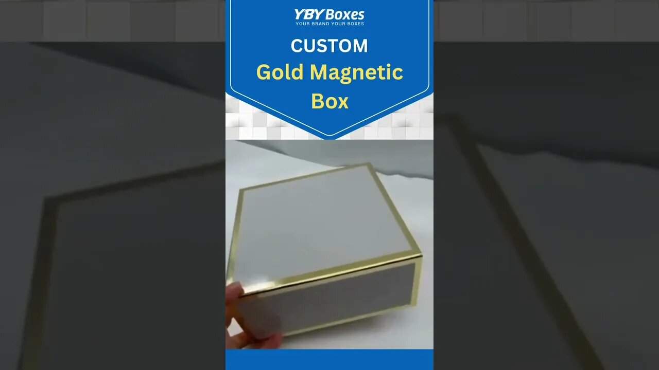 Custom Gold Magnetic Closure Box to keep Your Products Safe and Secure. #shorts #tiktok #trending.