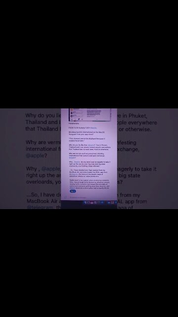 A Little Missive To #Apple For #Censoring Content On My #Telegram #App