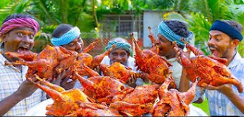 BRAIN RECIPE | 100 Goat Brains | Brain Fry Recipe Cooking in Village | Traditional Goat Parts Recipe
