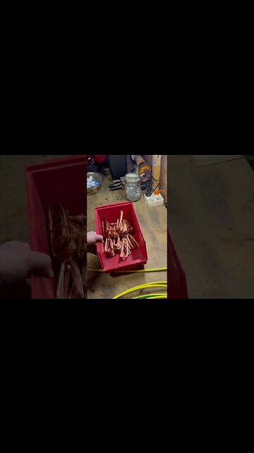 Stripping some copper to melt in 2023😁 #copper #melting #metalcasting #scrapping