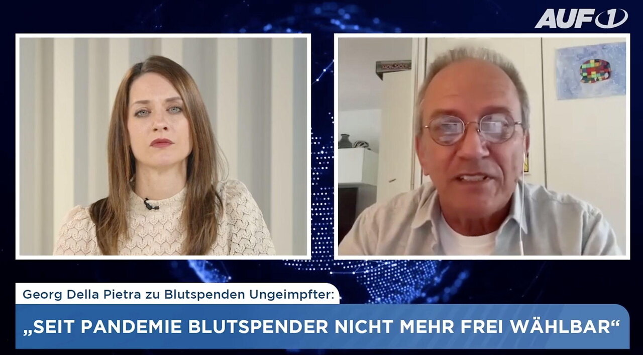 Interview mit SafeBlood-Gründer Georg Della Pietra auf AUF1-TV