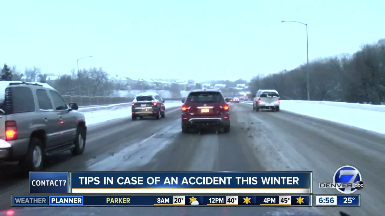 While police respond to serious crashes, here's what to do if you're in a snowy fender bender
