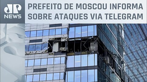 Prédios em Moscou ficam danificados após ataque de drones ucranianos