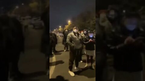 北京 抗議持續進行 不要核酸要自由