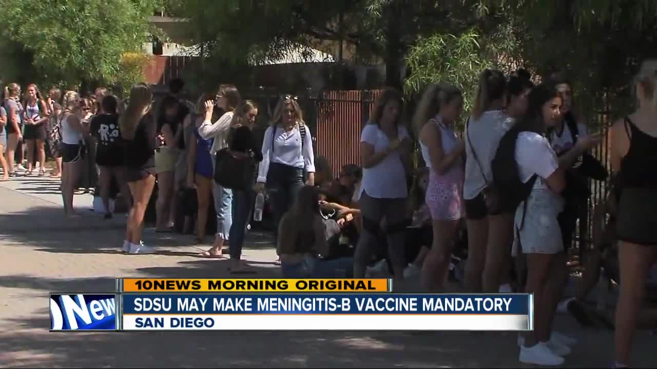 SDSU considers mandatory Meningitis-B vaccination