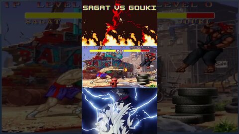 SAGAT VS GOUKI#shorts