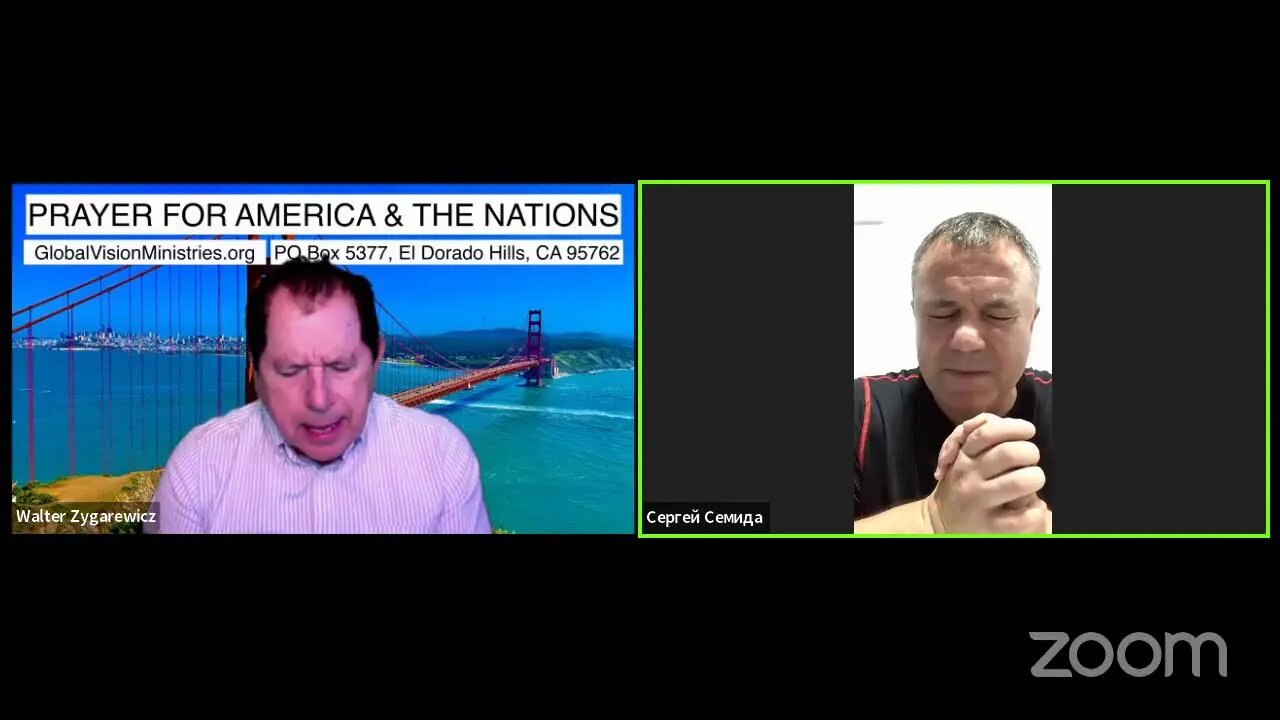 PRAYER FOR AMERICA & THE NATIONS Live with Walter Zygarewicz