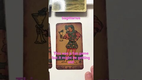 Sagittarius ♐️ “Its all fun and games until it gets old” #sagittarius #tarot #shorts