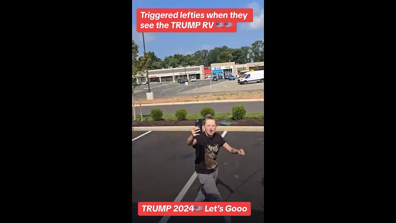 White liberals get triggered when they see Trump van, and tell occupant to get out of their country