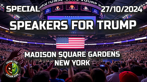 SPEAKERS FROM THE TRUMP RALLY AT MADISON SQUARE GARDEN, NEW YORK, USA!