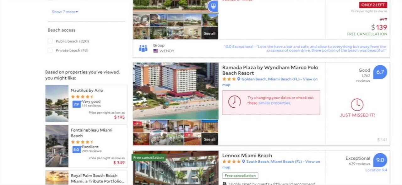 Room rates are going back to pre-pandemic levels
