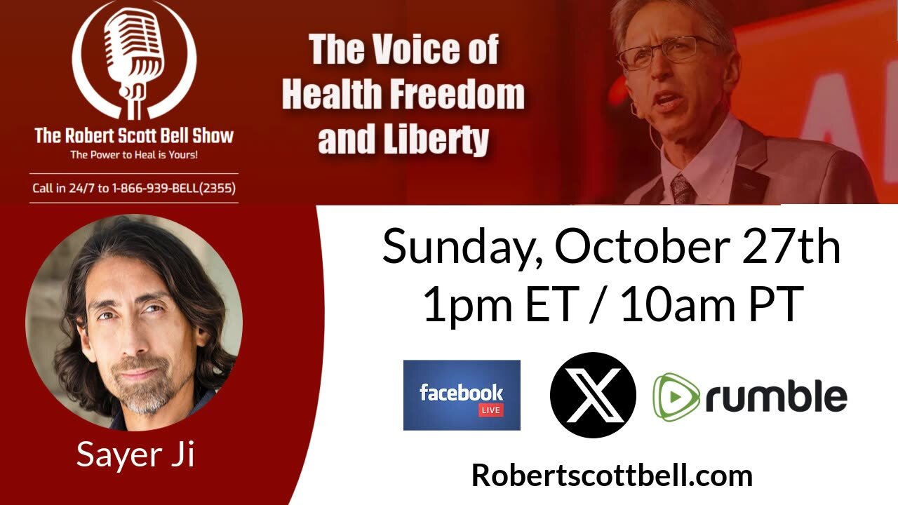 A Sunday Conversation with Sayer Ji - Health Freedom, Spiritual Resilience, and Exposing Big Pharma - The RSB Show 10-27-24