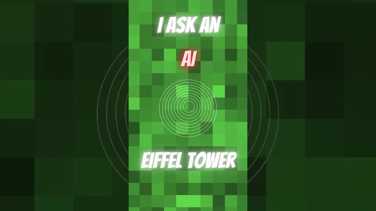 Minecraft AI : Eiffel Tower ! #minecraft #minecraftshorts #minecraftai #ai #shorts #short