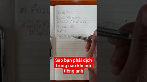 Sao bạn phải dịch trong não khi nói tiếng anh