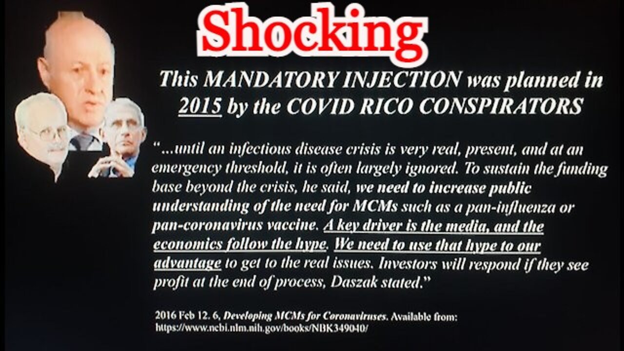 Shocking: Evidence COVID + Vax Was Planned & Patented Years In Advance!