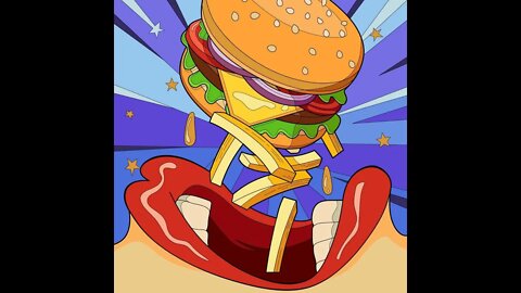 Coloring | Burger Time #Shorts