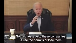 Biden Warns Oil Companies He Will Punish Them If They Don’t Do What He Says