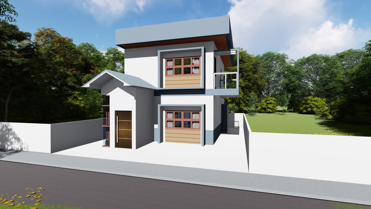 BUILDING DESIGN | 2- STOREY RESIDENTIAL | 7.8X77.8m | 3 BEDROOM | 1 T&B