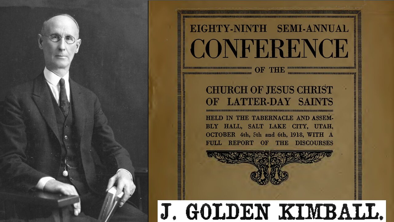 J. Golden Kimball | The Spirit of God is Necessary to Survive