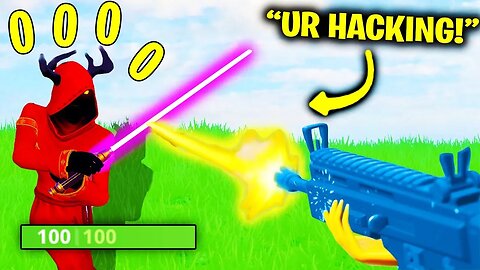 I TROLLED Him With NEW Lightsabers.. (Fortnite)