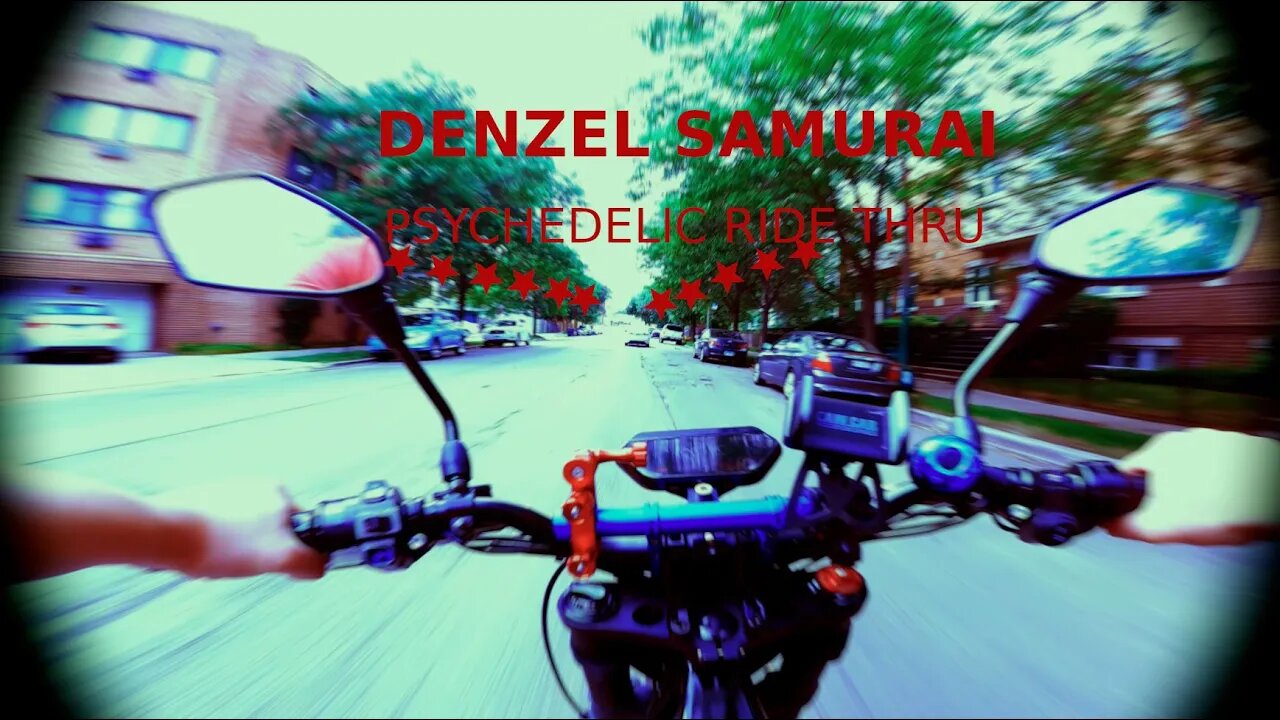 DENZEL SAMURAI : NOT A SOLAR ECLIPSE : ELECTRIC DIRT BIKE PSYCHEDELIC RIDE ALONG 420 CRUISE! (GOPRO)