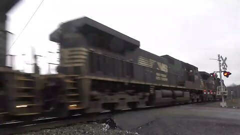 Lots of power on this intermodal