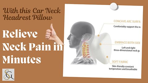 How to Relieve Neck Pain in Minutes with the Car Neck Headrest Pillow!