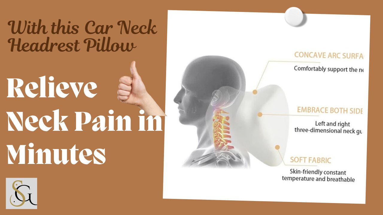 How to Relieve Neck Pain in Minutes with the Car Neck Headrest Pillow!