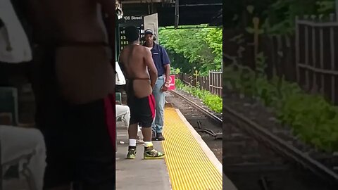 NYPD Transit Arrests EDP East 105th Street MTA Station 1740hrs 6/23/23 #nyc #mta #subway #brooklyn