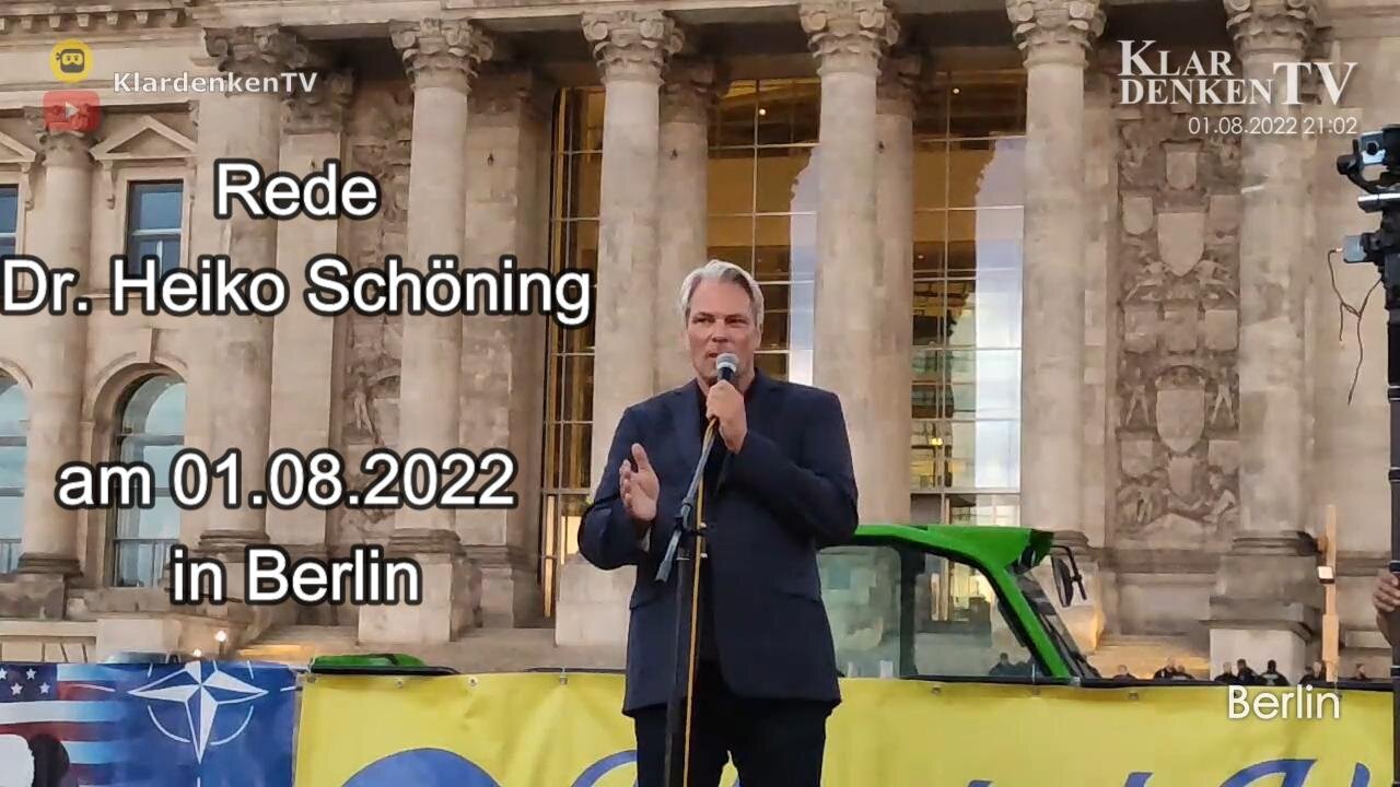 Rede von Heiko Schöning auf der Demo in Berlin am 01.08.2022