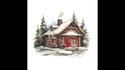 CHRISTMAS COTTAGE Cross Stitch Pattern by Welovit Cross Stitch | welovit.net | #welovit #crossstitch