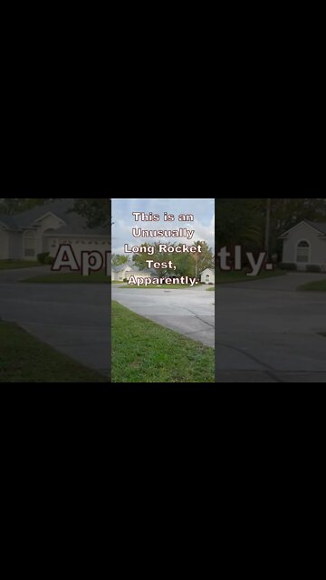 Lengthy Rocket Testing at Airport / Spaceport Near The House