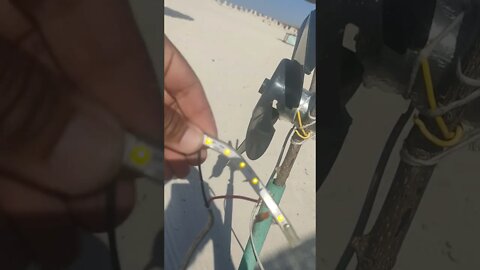 Watch Bright LED Lights in a Sunny Day Powered By The Wind
