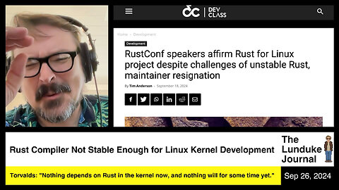 Rust Compiler Not Stable Enough for Linux Kernel Development