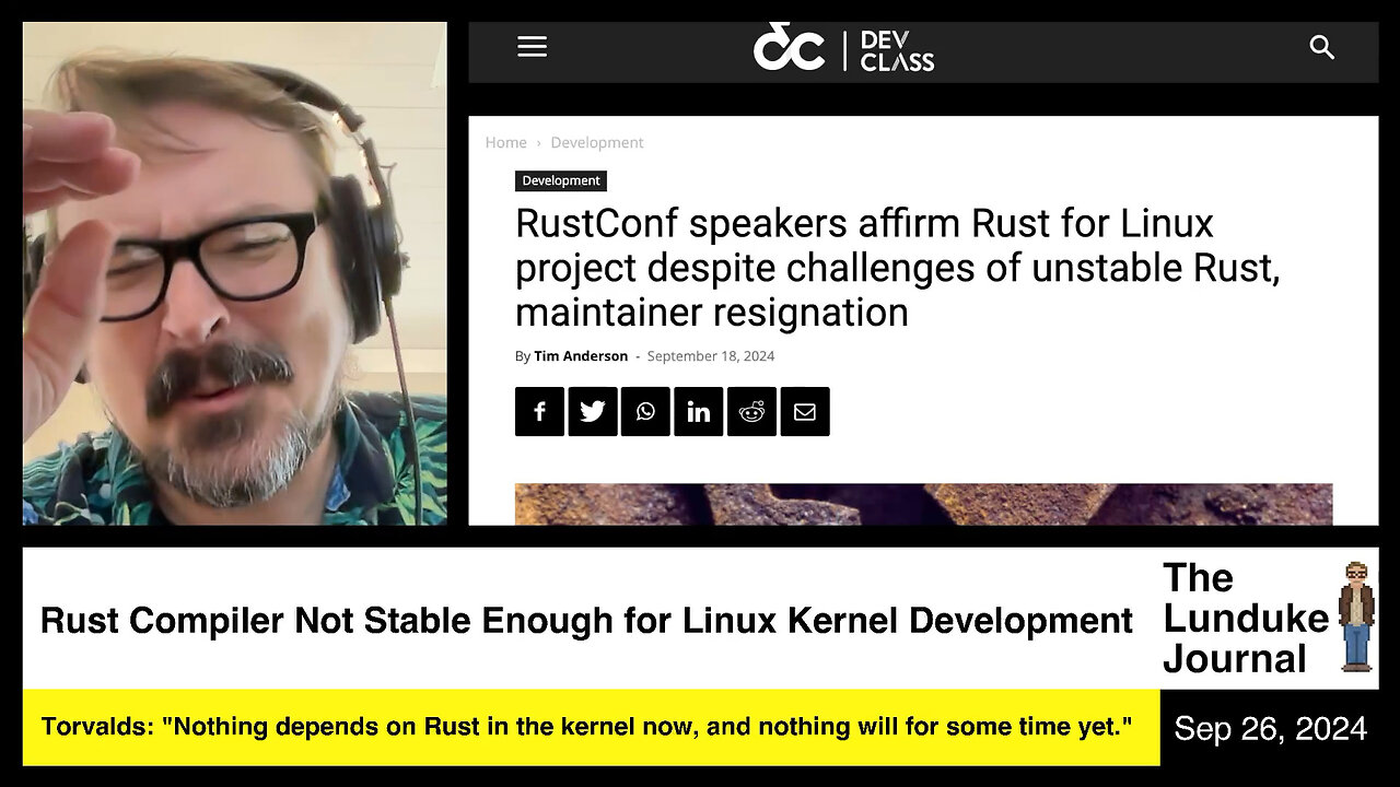 Rust Compiler Not Stable Enough for Linux Kernel Development