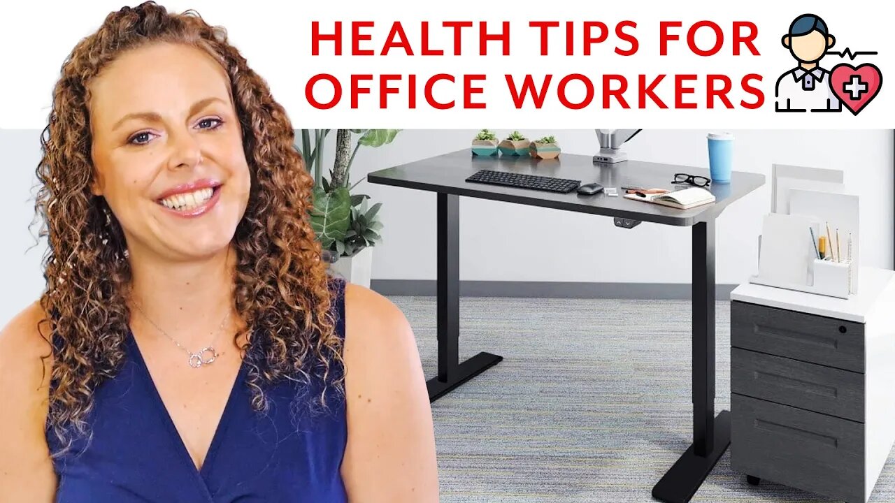 Health Tips for Office Workers! Back Pain, Stress, Standing Desk | Wellness Coach Corrina Rachel