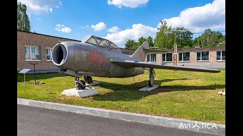 MiG-15UTI “Red 45” trainer fighter; initially it had the number “98 blue with a black border”