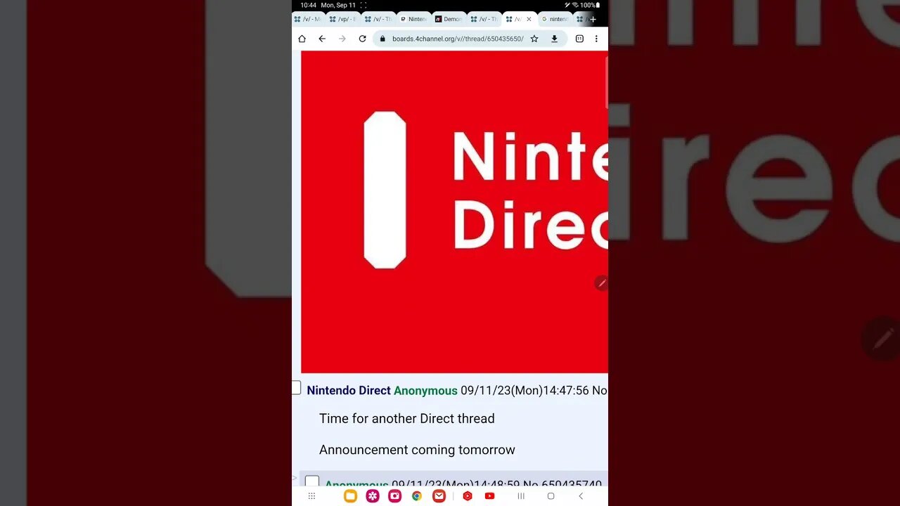 Nintendo direct leak announcement tomorrow