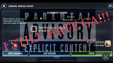 Grand Arena Match vs. Karmatron | I STILL HATE GA!!!!