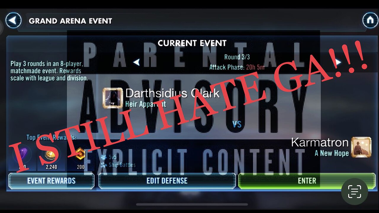 Grand Arena Match vs. Karmatron | I STILL HATE GA!!!!